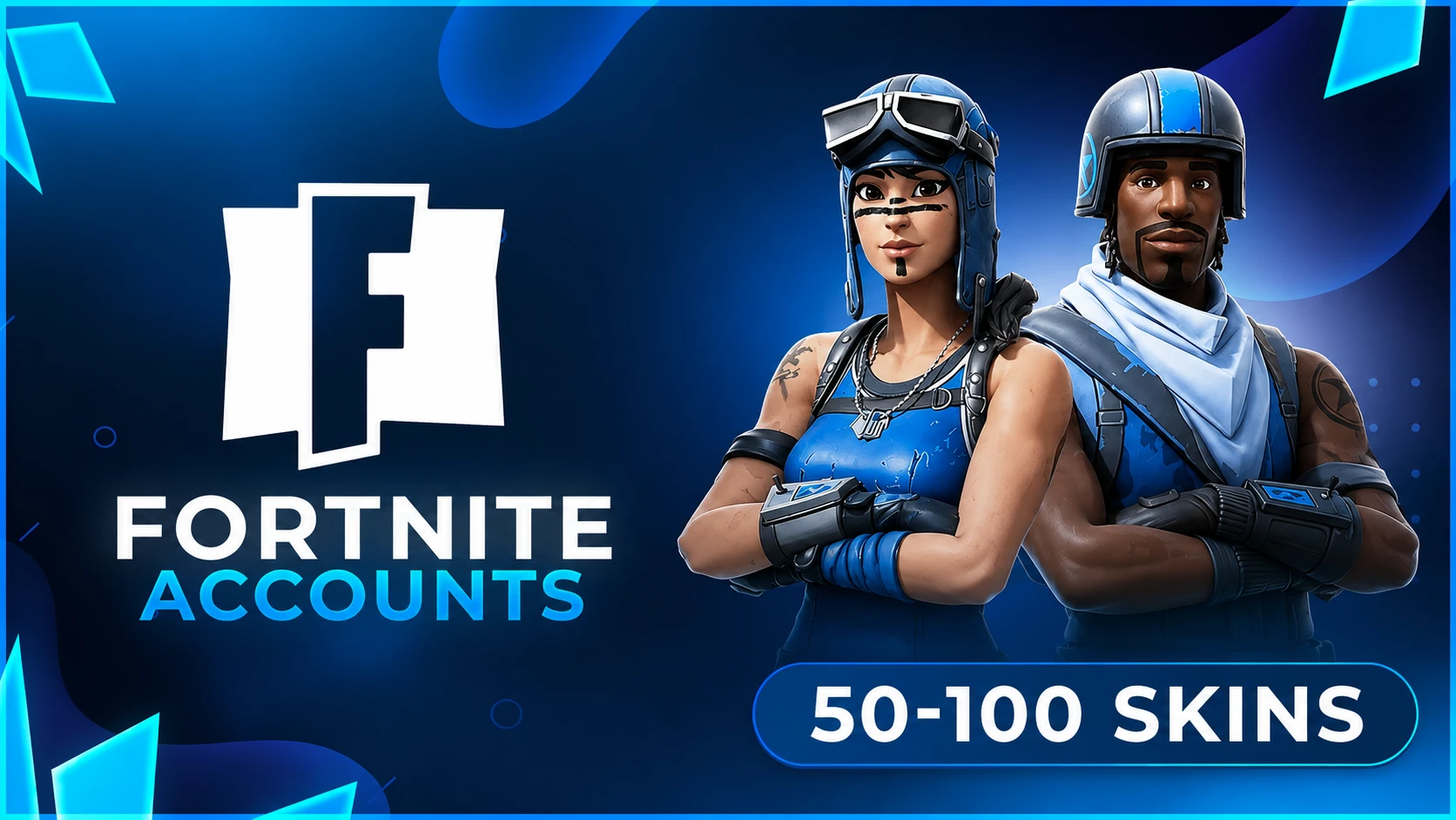 50-100 Skins [ OG Outfits Included ] Fortnite Accounts