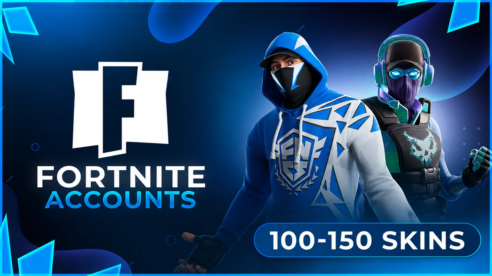 100-150 Skins [ OG Outfits Included ] Fortnite Accounts